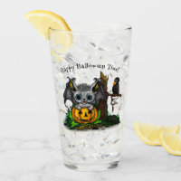 Wachten op Halloween, Schattige Bat en Raven