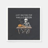Wachten op Halloween servetten | grappig (Voorkant)