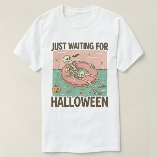 Wachten op Halloween, Spooky Summer Vibes T-shirt (Design voorkant)