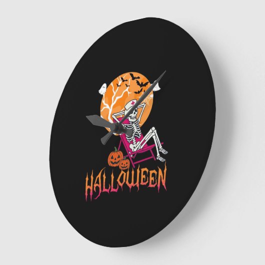 Wachten op Halloween Summer Nurse Skeleton P Grote Klok (Hoek)