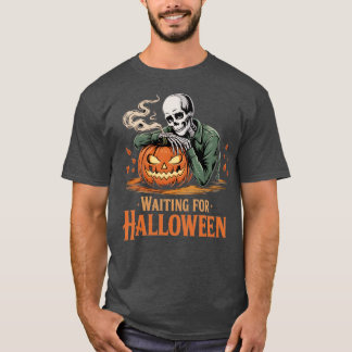 Wachten op Halloween T-shirt
