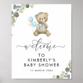 wachten op het welkomstteken van het griekse baby  poster (Voorkant)