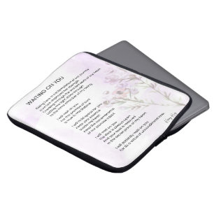Wachten op je liefde voor poëzie laptop sleeve
