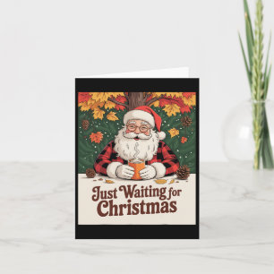 Wachten op kerstfans kaart
