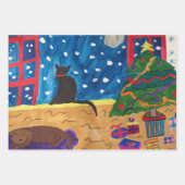 Wachten op Kerstmis Inpakpapier Vel (Voorkant 2)