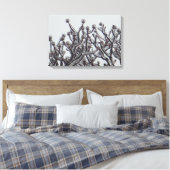 Wachten op lente — Dogwood Tree in Ice Canvas Afdruk (Insitu (Slaapkamer))