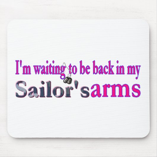 Wachten op mijn Sailor Muismat (Voorkant)