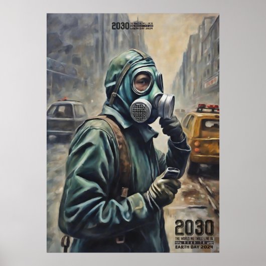 Wachten op mijn Uber - Road to Earth Day 2024 Poster (Voorkant)