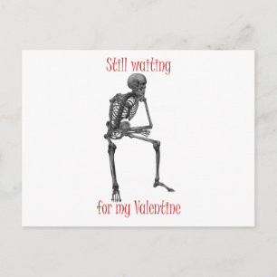 Wachten op mijn Valentijn leuke t-shirts en cadeau Feestdagenkaart