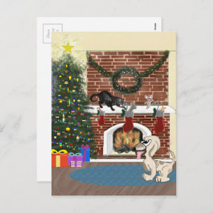 Wachten op Santa Briefkaart