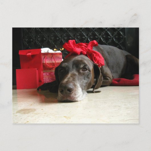 wachten op santa feestdagenkaart (Voorkant)