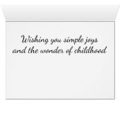 Wachten op Santa Holiday Card (Binenzijde Horizontaal (Onderkant))