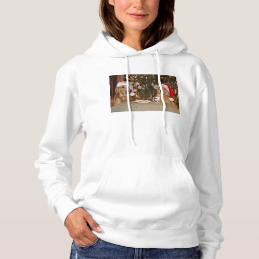 Wachten op Santa Hoodie (Voorkant)