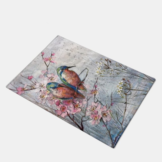 Wachten op Supper Kingfisher Bath Mat (Schuin)