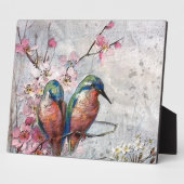 Wachten op Supper Kingfisher Bird Fotoplaat (Zijkant)