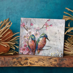 Wachten op Supper Kingfisher Bird Fotoplaat