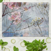 Wachten op Supper Kingfisher Bird Theedoek (Gevouwen)