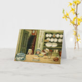 Wachten op taart kaart (Gele Bloem)