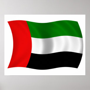 Wachten op UAE-vlag Poster