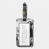 Wachten op uiteinde uiteinde bagagelabel (Achterkant verticaal)