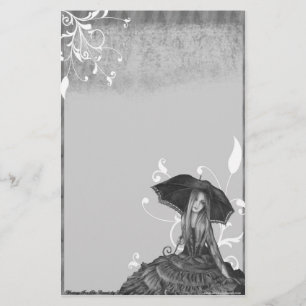 Wachten op zonsopgang - pokerwerk briefpapier