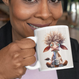 Wachten tot de koffie begint extra grote beker