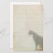 Wachtende kat briefpapier (Voorkant / Achterkant)