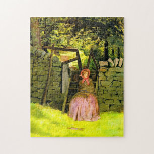Wachtende vrouw (John Everett Millais) Legpuzzel