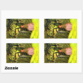 Wachtende vrouw (John Everett Millais) Rechthoekige Sticker (Vel)