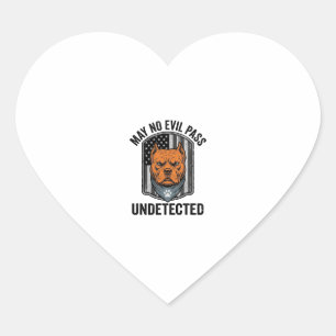 Wachthond Moge Geen Kwaad Voorbij Vintage Vector O Hart Sticker