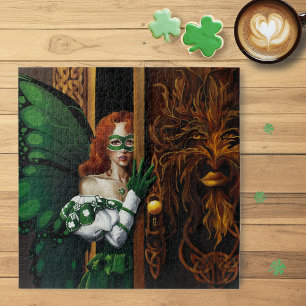Wachtwoord Fairy Groen Keltisch Legpuzzel