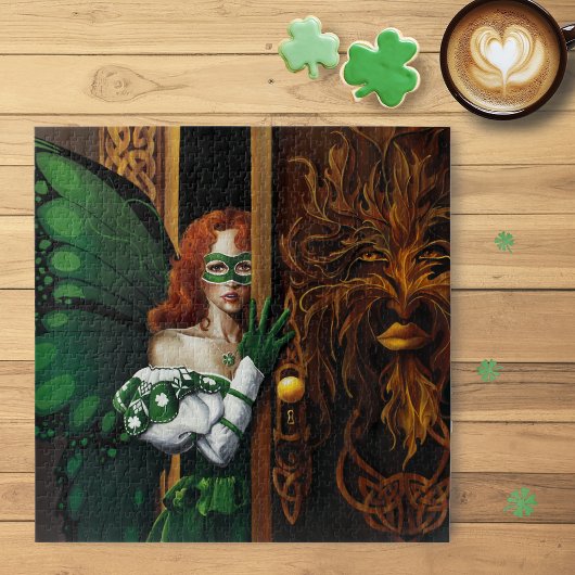 Wachtwoord Fairy Groen Keltisch Legpuzzel