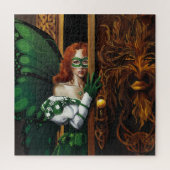 Wachtwoord Fairy Groen Keltisch Legpuzzel (Verticaal)