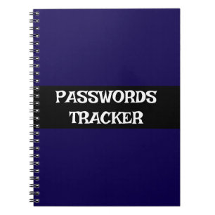  WACHTWOORD TRACKER NOTITIEBOEK