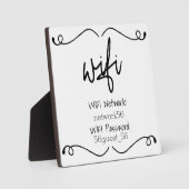 Wachtwoord voor bezoeker WIFI-informatie Fotoplaat (Voorkant)