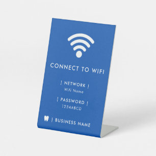 Wachtwoord voor WiFi-netwerk Reclamebord Met Voetstuk