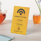 Wachtwoord voor WiFi-netwerk Reclamebord Met Voetstuk (Insitu)