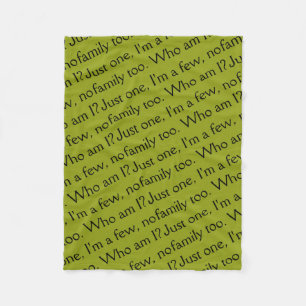 Wachtwoordgroep van Orphan Black-sisterhood club Fleece Deken