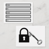 Wachtwoordgroep Visitekaartje (Voorkant / Achterkant)