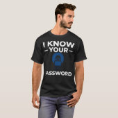 Wachtwoordhacker Phishing Computer Hacking T-shirt (Voorkant volledig)