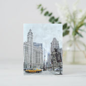 Wacker Dr. Chicago Briefkaart (Staand voorkant)
