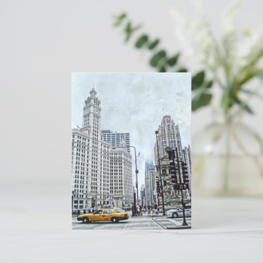 Wacker Dr. Chicago Briefkaart (Staand voorkant)