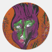 Wacky Cartoon Round Sticker Sheets (Devant)