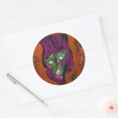 Wacky Cartoon Round Sticker Sheets (Enveloppe)