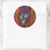 Wacky Cartoon Round Sticker Sheets (Sac)