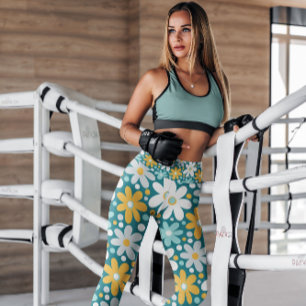 Wacky Daisy Garden Floral Patterned LEGGINGS