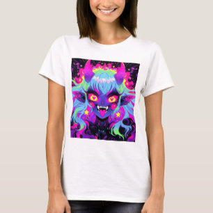 Wacky demon elf anime meisje tong uit t-shirt