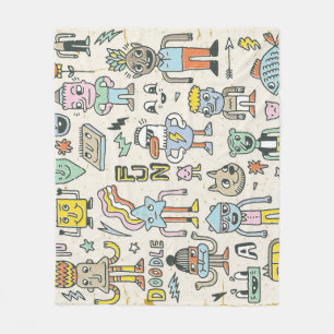 Wacky Doodles:  tekenset Fleece Deken