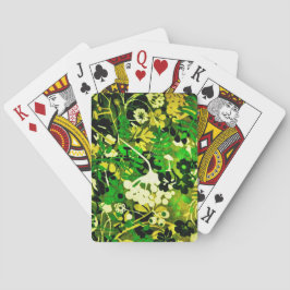 Wacky Retro Floral 1 Speelkaarten