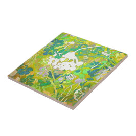 Wacky Retro Floral 2 Tegeltje